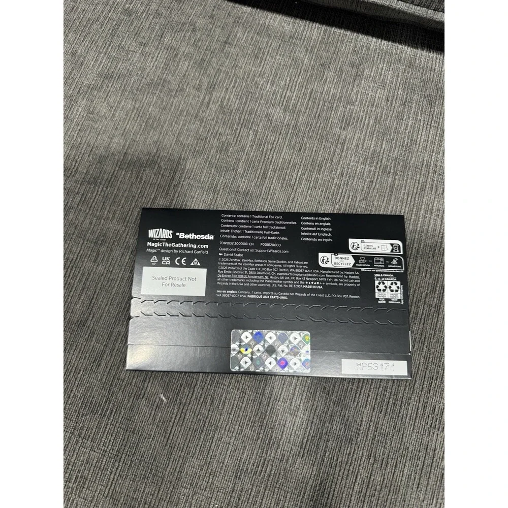 Secret Lair x Fallout: Silver Shroud Costume Foil Edition In Hand Ready to Ship